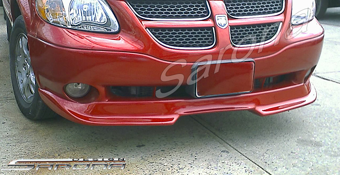 Custom Dodge Caravan Front Bumper Add-on  Mini Van Front Lip/Splitter (2001 - 2006) - $390.00 (Part #DG-004-FA)